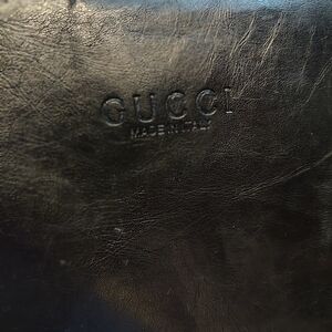 Vintage Gucci Bag in Rich Black Leather